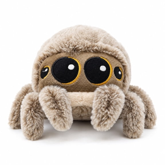 Spider Plush Toy Soft Stuffed Animal Cute Fuzzy Plush Doll Gift Room Decor