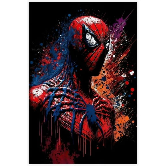 Spider Poster Man Canvas Poster Miles Poster Morales Into the Spider Verse And Other Poster Framed And Unframed 8 X 10 UNFRAMED