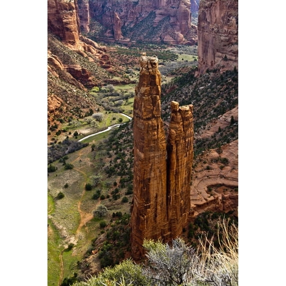 Spider Rock Canyon de Chelly Chinle Arizona USA Poster Print by Michel Hersen
