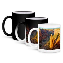 3drose, Spider Rock in Canyon De Chelly, Arizona, 11oz Magic Transforming Mug