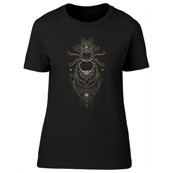 Spider Sacred Geometric Style T-Shirt Women -Image by Shutterstock, Female Large