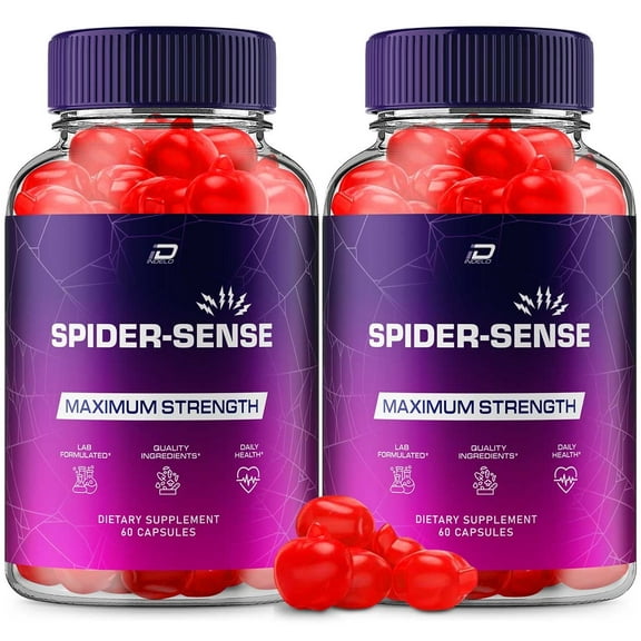 Spider Sense Gummies for Men – SpiderSense Male Gummies All-Natural Supplement, Spider Sense Gummies Reviews, 2 Pack, 120 Gummies
