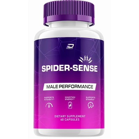 Spider Sense for Men Capsules – SpiderSense Overall Health and Energy, Official All Natural Support Formula, 1 Pack, 60 Capsules