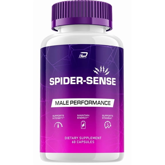 Spider Sense for Men Capsules – SpiderSense Overall Health and Energy, Official All Natural Support Formula, 1 Pack, 60 Capsules