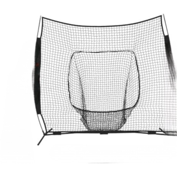 Spider Series 7x7 Sock Net & Adjustable Batting Tee Bundle, Portable Baseball Softball Training Set for All Ages, Durable Practice Net Height-Adjustable Tee with Carry Bag