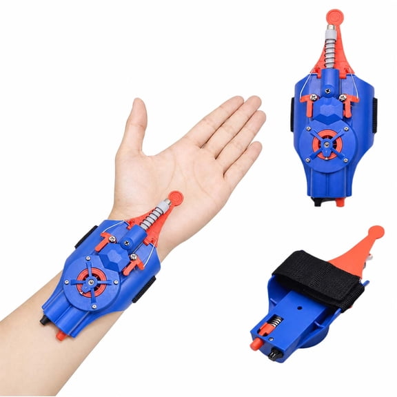 Spider Silk Launcher-USB Charging, Launch Distance 8ft-Can Grab Small Objects-Variety of Occasion-Blue