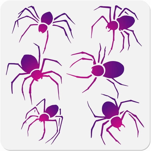 Spider Stencil Painting 11.8"x11.8" Reusable Animal Stencil Drawing Template DIY Craft Paint Template
