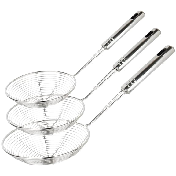 Spider Strainer,Asian Strainer Ladle Stainless Steel Wire Skimmer Spoon with Handle for Kitchen Frying Food, Pasta, Spaghetti, Noodle-30.5cm