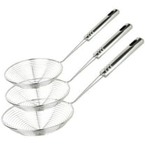 Spider Strainer,Asian Strainer Ladle Stainless Steel Wire Skimmer Spoon with Handle for Kitchen Frying Food, Pasta, Spaghetti, Noodle-35cm
