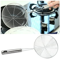 Spider Strainer Skimmer, Heavy Duty Stainless Steel Pasta Strainer Spoon for Cooking and Frying, Wire Skimmer Ladle Kitchen Utensils Fryer Scoop, 13.5x6.0"