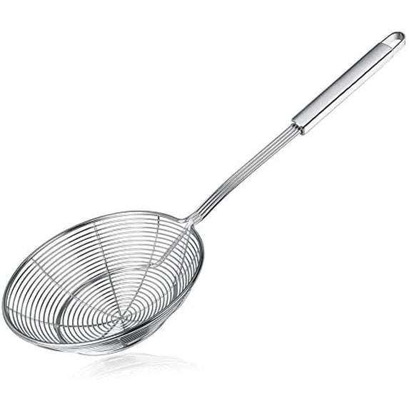 Spider Strainer Skimmer, Stainless Steel Asian Strainer Ladle Frying ...