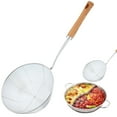 thumbnail image 1 of Spider Strainer Skimmer with Wood Handle - 7.64 Inch Fryer Scoop for Cooking and Frying, Kitchen Utensils Pasta Strainer Spoon, 1 of 4