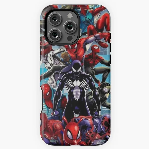 Spider Superhero Comic Book Hero Vector H1153 iPhone 11 12 13 14 15 16 17 Pro Max Phone Cover