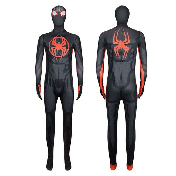 Spider Superhero Man Miles Spider-Verse Costumes Jumpsuit Cosplay Set Performance Costume Suit, Halloween Costumes, Halloween Cosplay Suits, Halloween Decorations, Anime Cosplay