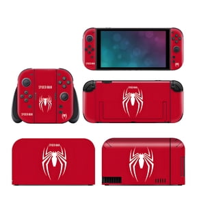 Spider Switch 2 Skin Full Set Protective Vinyl Decal Stickers for Switch 2 Console, Joycons, Handle Grips & Dock | No Residue, Anti-Scratch