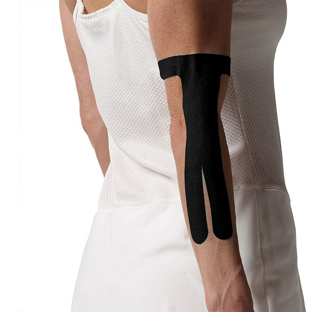 Spider Tech kinesiology tape, elbow, black