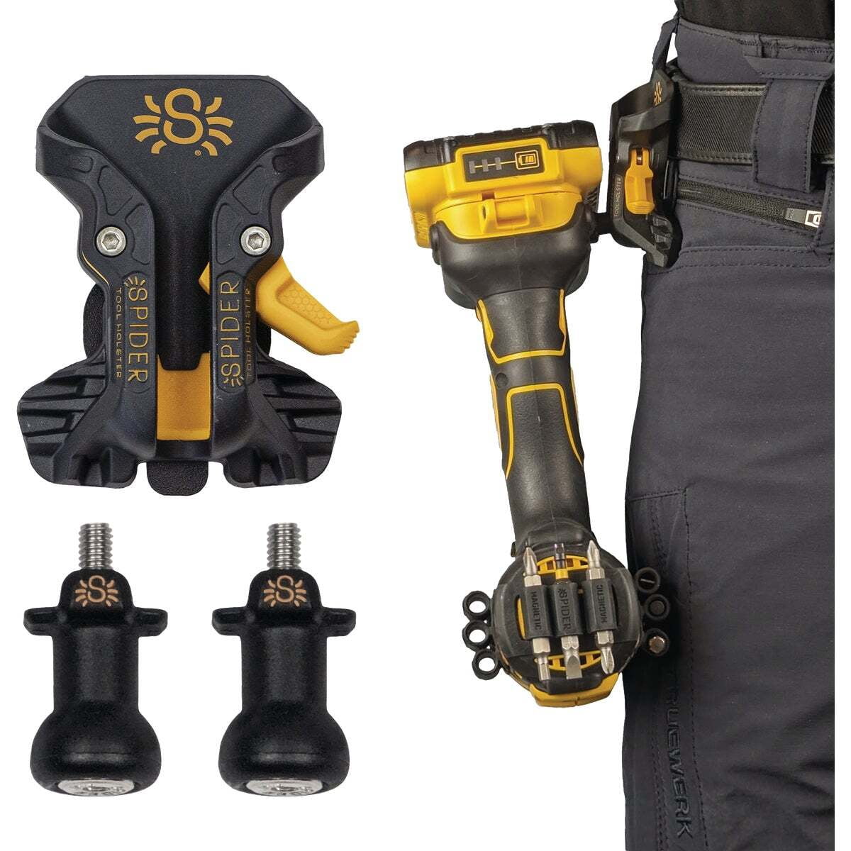 Spider Tool Holster Pro Holster Kit with (2) Drill Pins 5100TH
