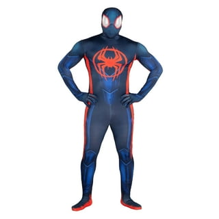 Miles Morales Spider-man Cosplay Costume Spiderman Zentai Suit Halloween  Adult