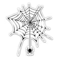 thumbnail image 1 of Spider Web - 3" Vinyl Sticker - For Car Laptop I-Pad Phone Helmet Hard Hat - Waterproof Decal, 1 of 1