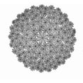 thumbnail image 1 of Heritage Lace Spiderweb Cluster Fine-Gauge Black Lace 90" Large Round Tablecloth, 1 of 2