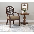 thumbnail image 1 of Spider Web Back Accent Lounge Chair, Medium Mahogany Frame with Diamond Grain Fabric, 1 of 5