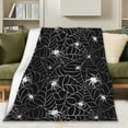 thumbnail image 1 of Spider Web Blanket Halloween Theme Throw Blanket Gifts for Women Soft Lightweight Throw Blanket Fuzzy Blanket for Sofa Couch Bed Room Halloween Decor 50"X60", 1 of 6