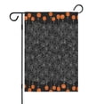 thumbnail image 1 of Spider Web Border Halloween Pattern Fall Garden Flags 12.5"x18" Double Side,Small Yard Flags for Outside,Outdoor Fall Decor,Autumn Funny Garden Flag Yard Decoration, 1 of 4