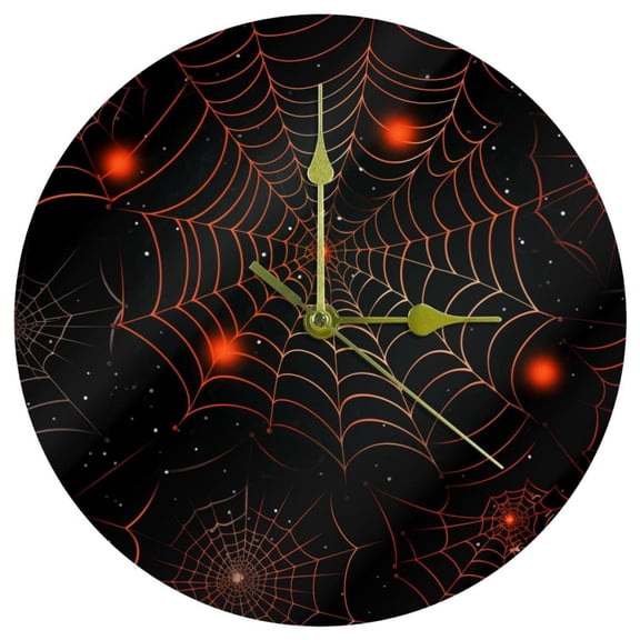 Spider Web Circular Acrylic Wall Clock - Stylish Home Decor for a Timeless Look