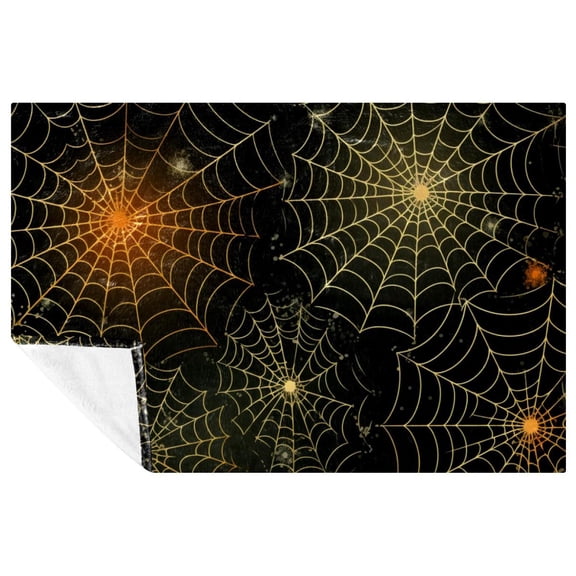 Spider Web Custom Microfiber Throw Blanket, Soft and Warm Printed Throw Blanket, Lightweight Blanket for Sofa, Bed, Couch, Office, Camping - Blankets & Throws Collection