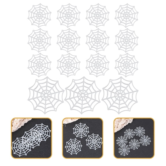 ETEREAUTY spider web Plastic Spider Web White 150Pcs