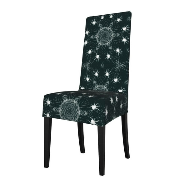 Spider Web Dining Chair Slipcovers Chair Protectors Seat Covers For Dining Room Hotel Kitchen Dark Green