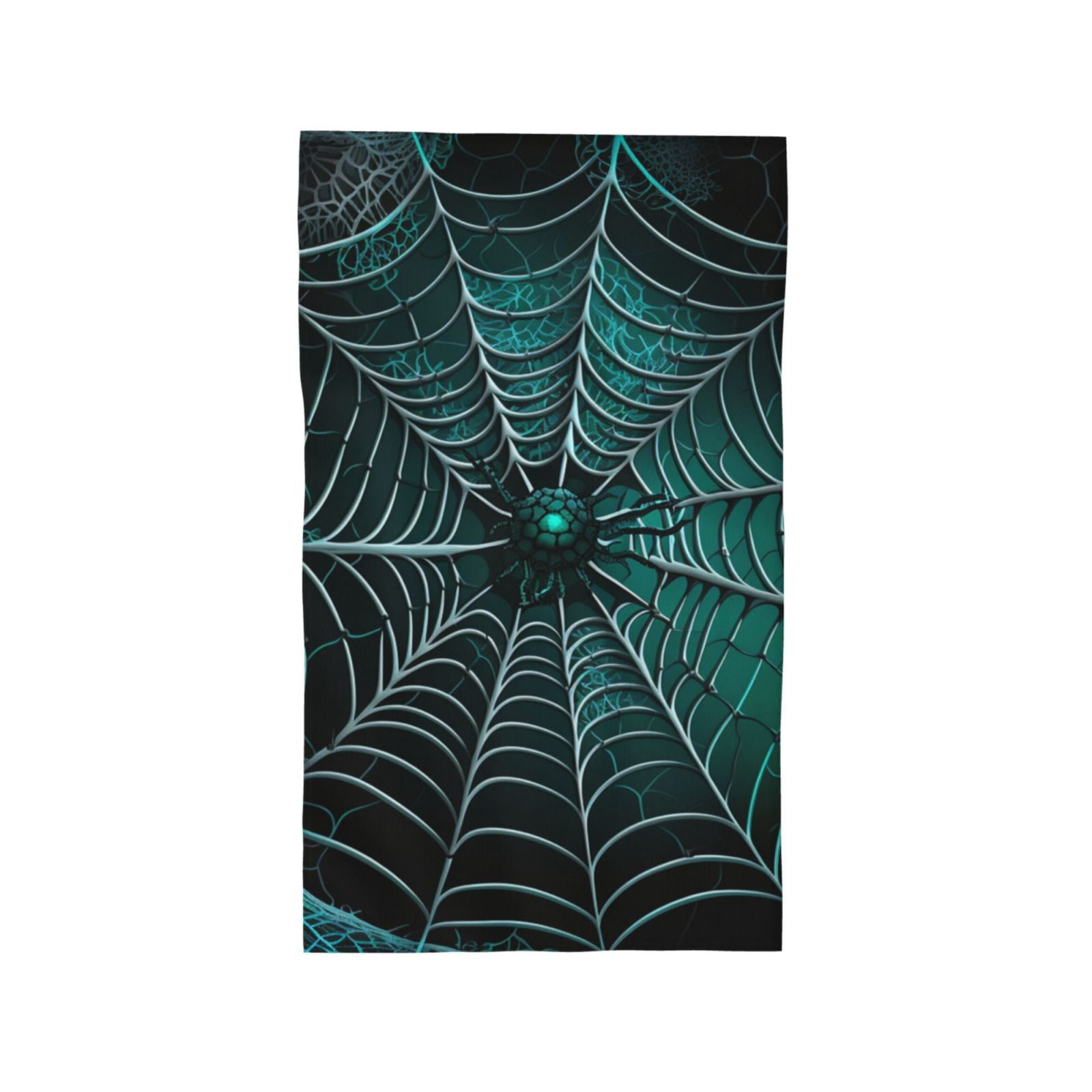 Spider Web Gothic Art 27.5" x 16" Ultra Soft Hand Towel, Face Wash Cloth for Bathroom, Gym, Travel, Pool