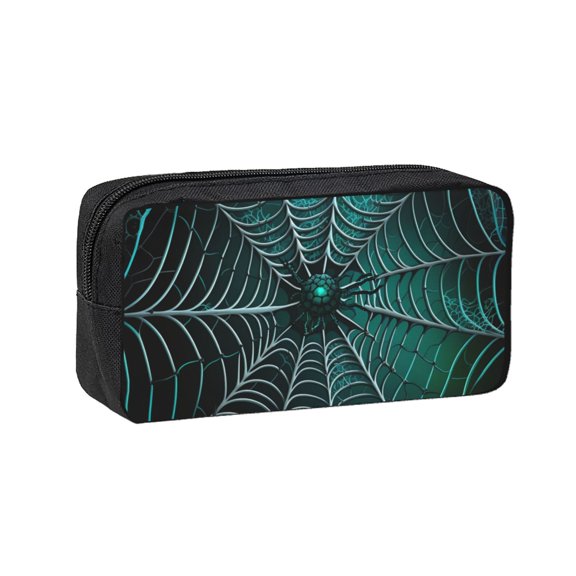 Spider Web Gothic Art Large Capacity Pen Case Pencil Pouch Multi-Purpose Storage for Art Supplies, Makeup, Stationery, Office, Travel