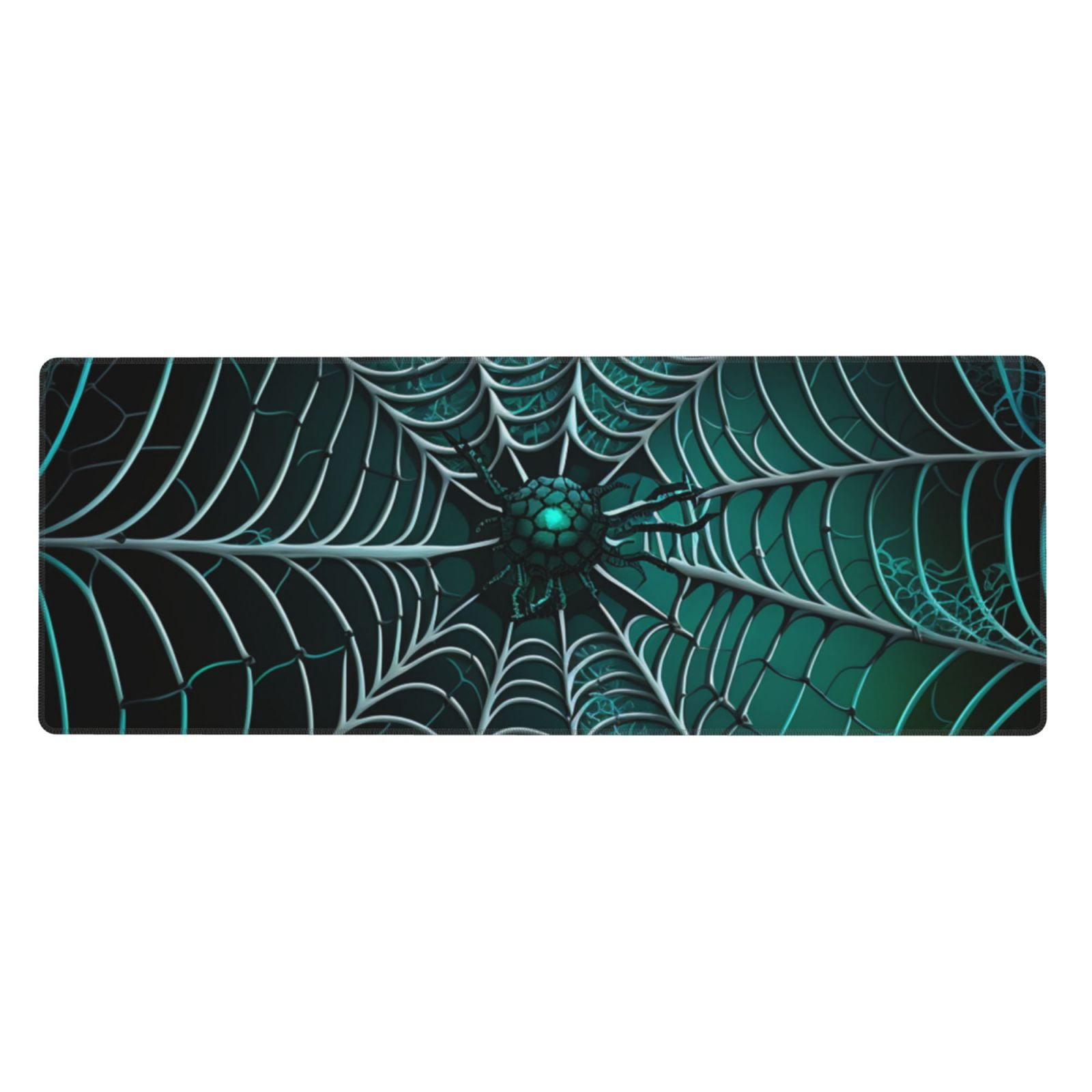 Spider Web Gothic Art Mouse Pad Extended Large Gaming Mousepad Non-Slip Rubber Big Keyboard Desk Mat 31.5 X 11.8 Inch