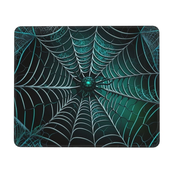 Spider Web Gothic Art Mouse Pad Non-Slip Rubber Gaming Mousepad Rectangle for Computers Laptop 10 x 12 inch