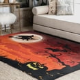 thumbnail image 1 of Spider Web Halloween Black Area Rug Rugs for Living Room Bedroom 5 x 7ft, 1 of 6