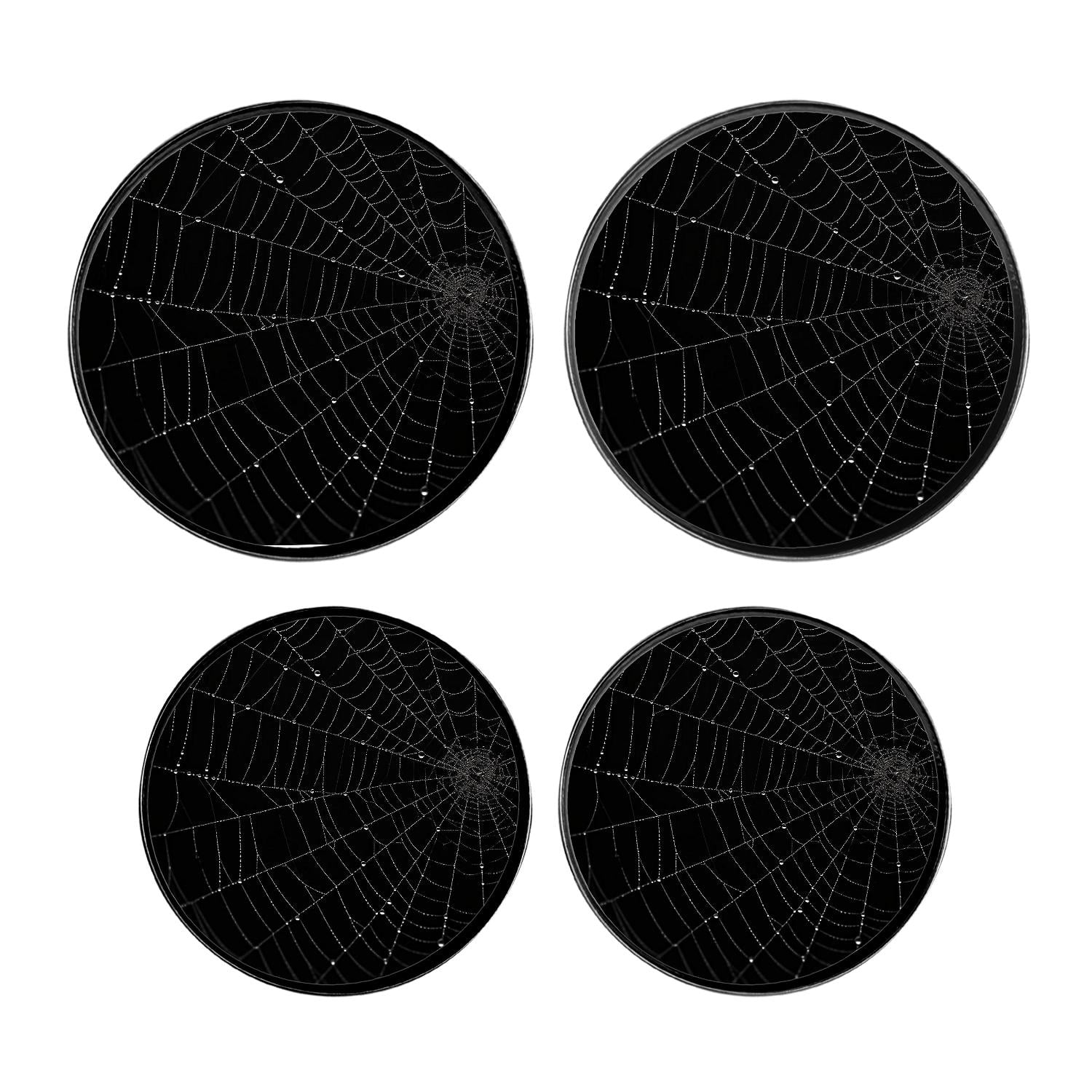 Spider Web Halloween Black Lovely Stove Burner Covers Set,gas Stove 