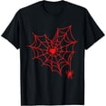 thumbnail image 1 of Spider Web Halloween Costume Pastel Goth Heart Tshirt T-Shirt, 1 of 3