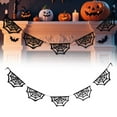 thumbnail image 1 of Spider Web Halloween Decorations -Spiderweb Banner Garland for Indoor/Outdoor Decor, Haunted House Party Supplies, Spooky Themed Birthday, Classroom & Fireplace Decorations, 1 of 6