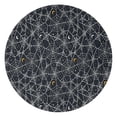 thumbnail image 1 of Spider Web Halloween Pattern Round Blanket,Comfortable Soft Flannel Throw Blanket,All Season,Warm Lightweight Blankets for Sofa Bed Couch Living Room Chair 60"x60", 1 of 5