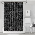 thumbnail image 1 of Spider Web Halloween Pattern Shower Curtain 72"x72" ,Bathroom Decorative Shower Curtains Set with 12 Hooks,Modern Waterproof Washable Shower Curtain, 1 of 6