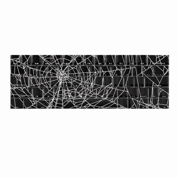 Spider Web Keycap Set Original PBT 64/74Keys Side Engraveds Translucents Keycaps for Gaming Mechanical Keyboards