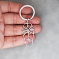 thumbnail image 1 of Spider Web Keychain For Women Men Stainless Steel Gothic Horror Animal Keyring Pendant Jewelry Halloween Gift Key Chain, 1 of 5