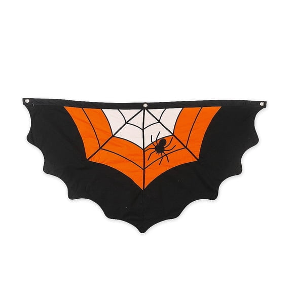 Large Halloween Spider Web Cotton Bunting