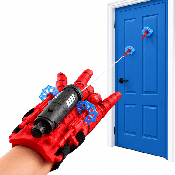 Spider Web Launch Gloves, Wrist-Mounted Launcher Toy for Kids, Fun Interactive Party Games, ABS Material