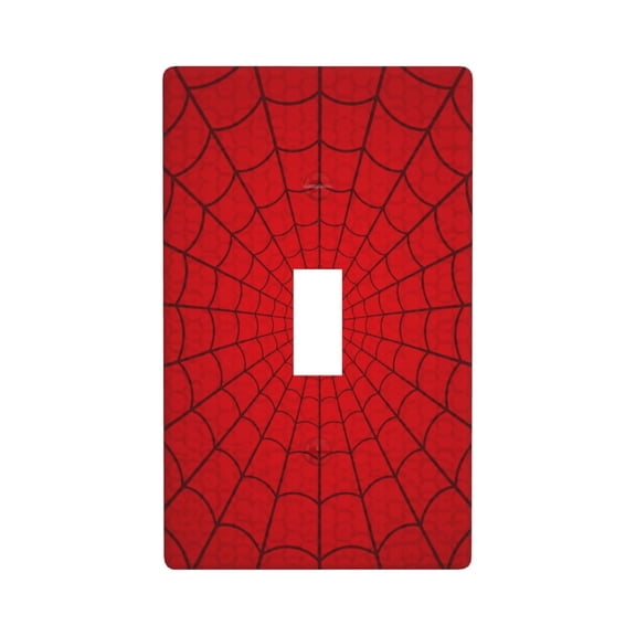 Spider Web Light Switch Cover Plates Decorative Single Toggle Wall Plate, 1 Gang Lightswitch Cover