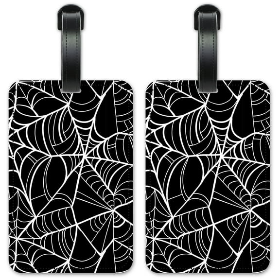 Spider Web - Luggage ID Tags / Suitcase Identification Cards - Set of 2