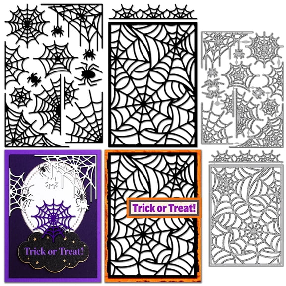 Spider Web Metal Cutting Die Cuts DIY Crafts Cobweb Scrapbook Paper Cards Cutting Dies Cut StencilsDIY