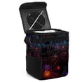 thumbnail image 1 of Spider Web Mini Trash Can for Car: Foldable, Leak-Proof with Lid, Hanging Storage Bag - Car Trash Bin, 1 of 6
