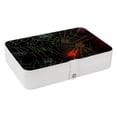 thumbnail image 1 of Spider Web PU Leather Necklace Organizer Decorative Box with Removable Compartment Portable Necklace Holder, 1 of 6